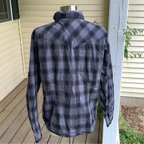 Panhandle Roughstock Western Button Snap Front Shirt Women’s XL Plaid Rockabilly - Picture 4 of 12